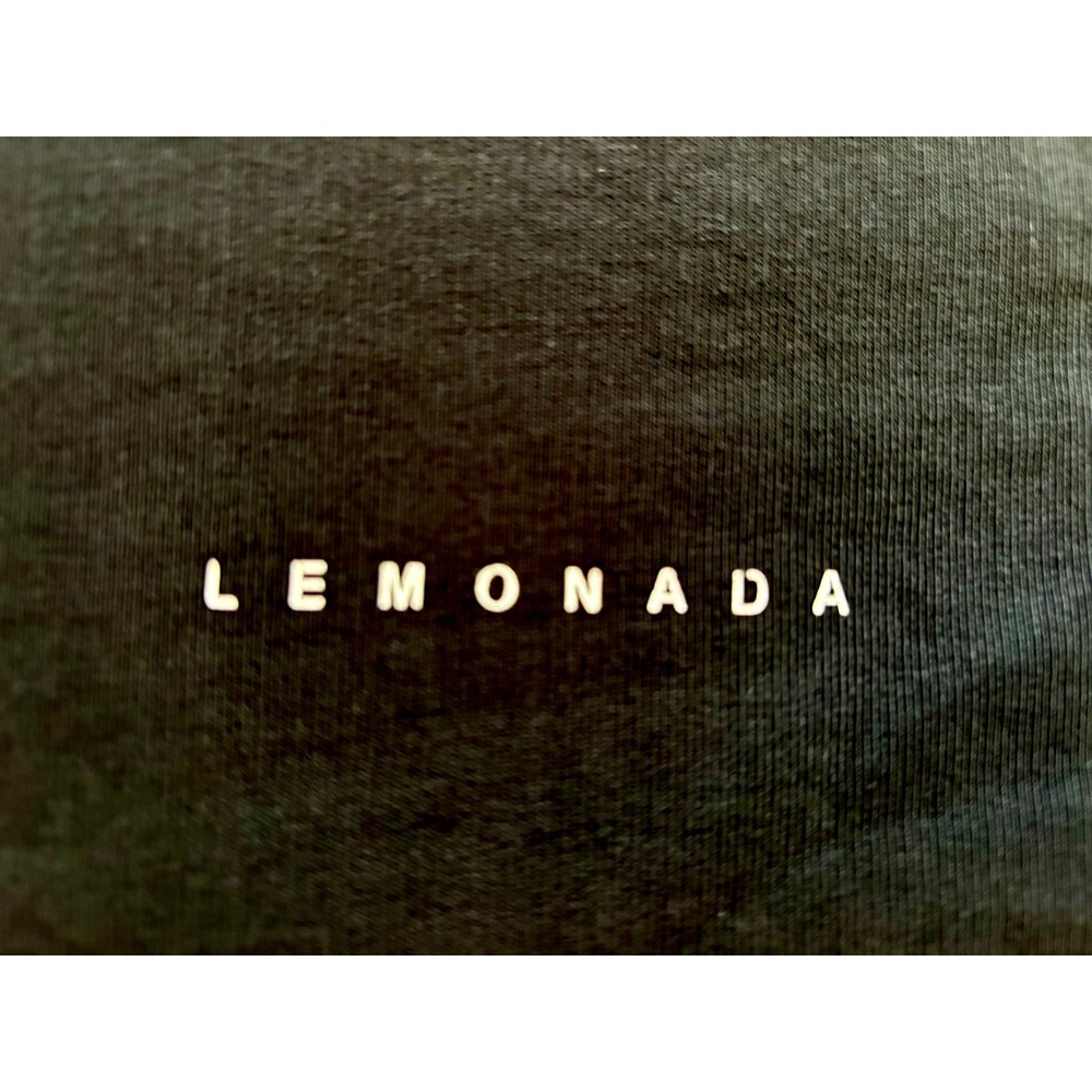 Lemonada The Label Black Crewneck Sweatshirt Logo Print Pullover Size 38